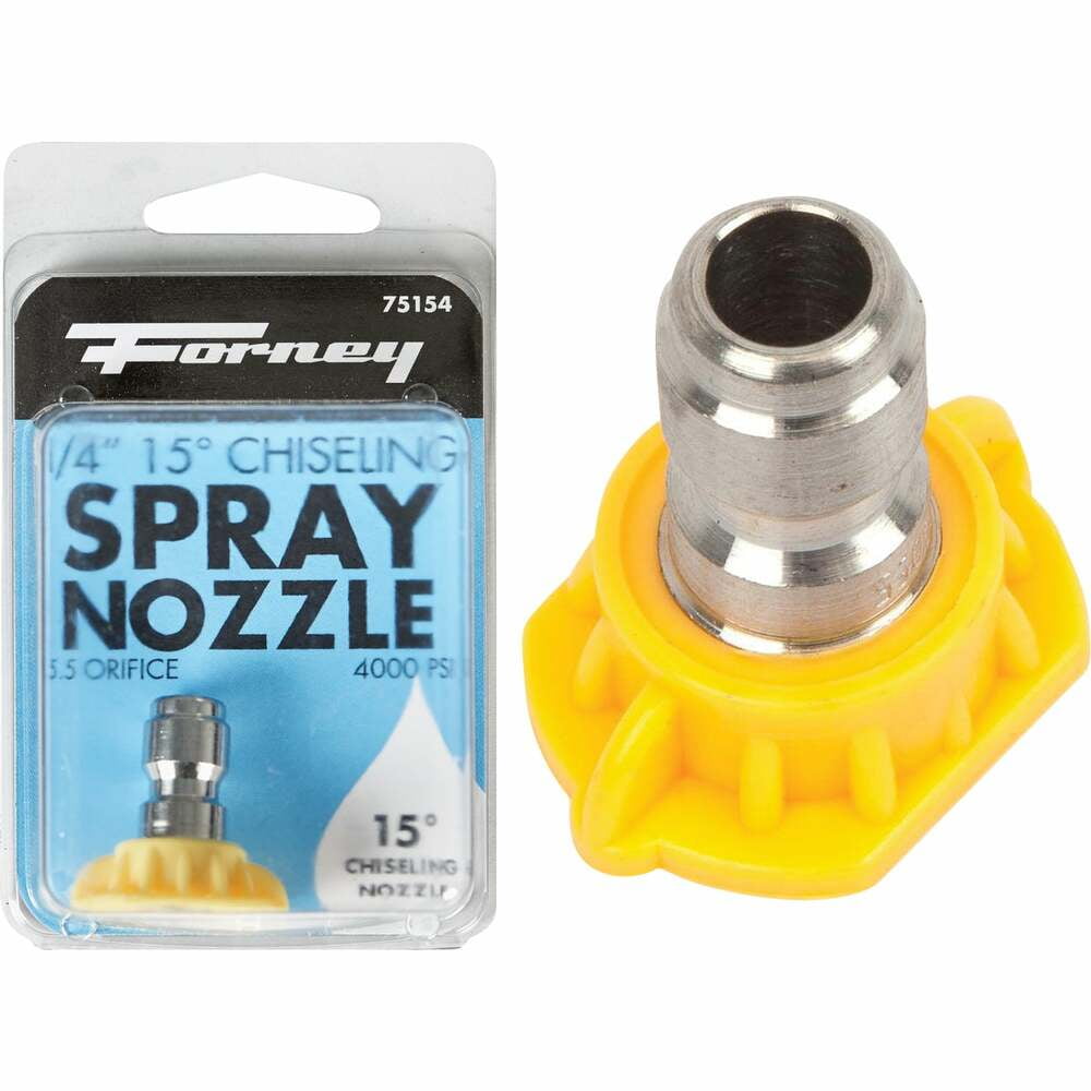 Pressure Washer Quick Connect Tip Nozzle Size 5 GPM Yellow 15 Degree Spray Angle 