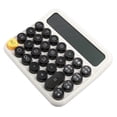 thumbnail image 2 of 12 Digit Calculator Large LCD Display Big Button Standard Mechanical Switch Calculator for Office School Home Porcelain White, 2 of 4