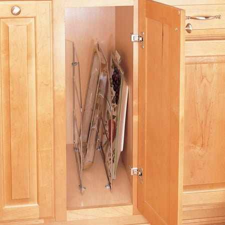 - Rev-A-Shelf 18 Inch Height Tray Divider for Baking Sheets, Dishes - Chrome, Min. Cabinet Opening: 4