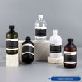 thumbnail image 3 of Material de embalaje Botella de plástico transparente PET de 500 ml con hombros redondos, botella vacía con tapa, champú, gel de ducha, cosméticos, subenvasado, 3 of 5