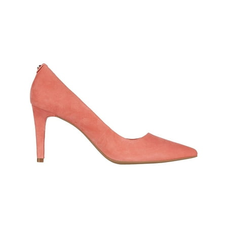 

MICHAEL MICHAEL KORS Womens Coral Wrapped Heel Cushioned Logo Dorothy Pointed Toe Stiletto Slip On Leather Pumps 9.5 M