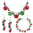 thumbnail image 1 of Conjunto de Joyas de Navidad Campanas Conjunto Collar y Pendientes Árbol de Navidad Pendientes Collares de Vacacione Pulseras para Mujer Niña, 1 of 5