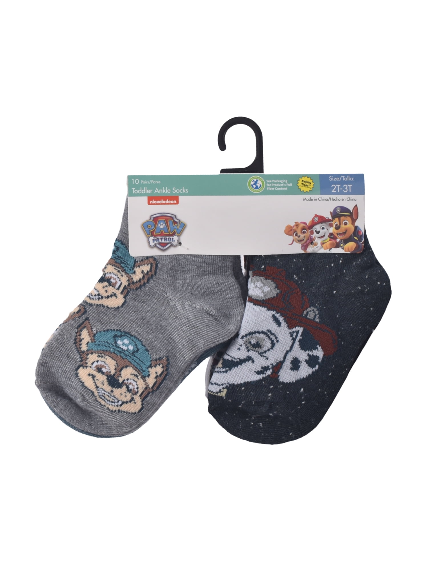 Character Toddler Ankle Socks, 10-pack, Sizes 12M- 5T