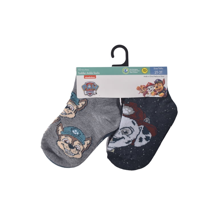 Paw Patrol Toddler Quarter Socks, 10-Pack photo 2