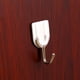 thumbnail image 3 of 6 piezas de plástico blanco fuerte gancho de palo baño cocina colgadores de pared autoadhesivo gancho de puerta ventosa ventosa GeweYeeli JJ9875-00, 3 of 5