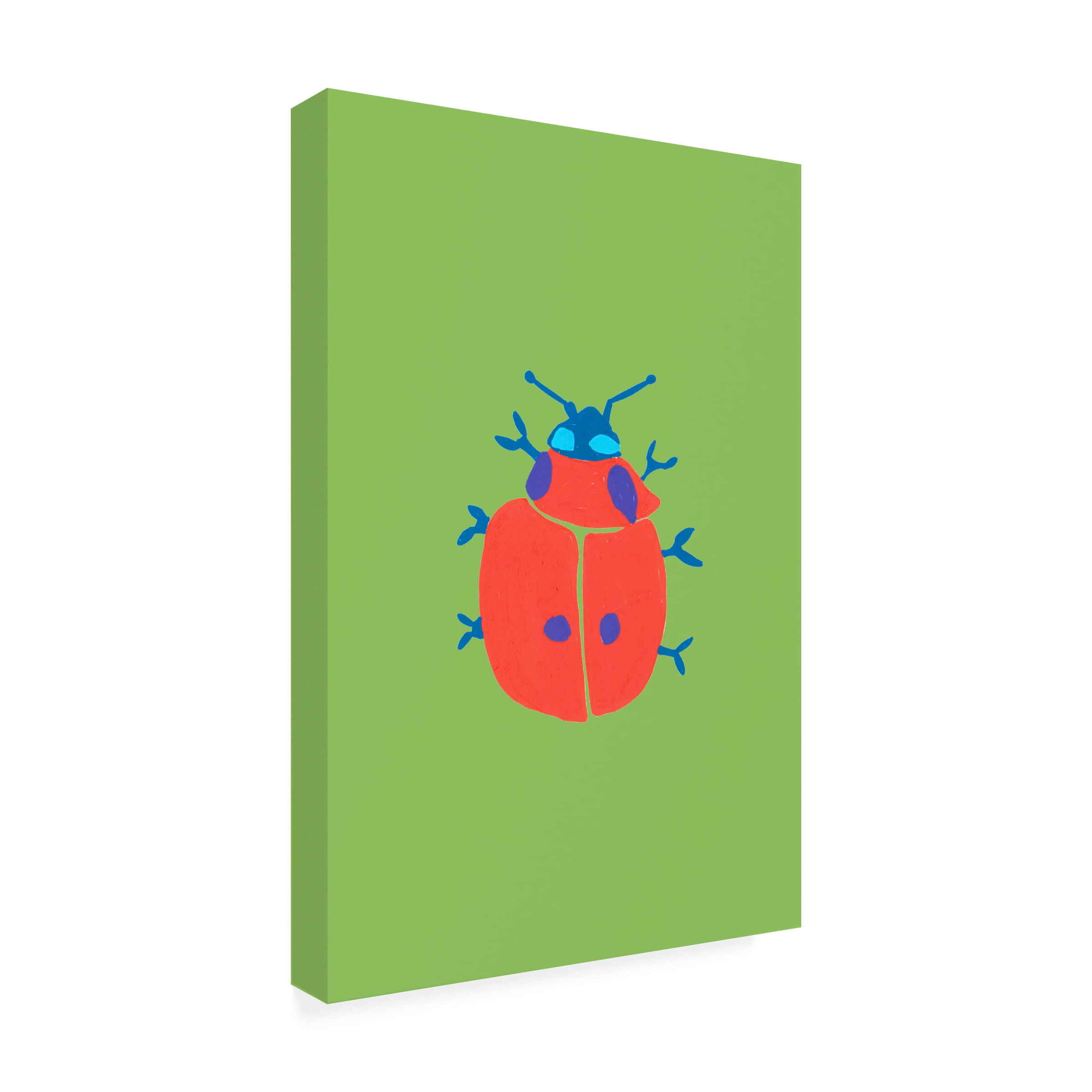 Ania Zwara 'Bold Ladybug On The Grass' Canvas Art