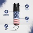 thumbnail image 6 of Pepper Spray with Safety Twist Top, 16 ft Range, 0.5 oz, US Flag Design Pepper Spray Keychain, Self Defense by Guard Dog Security, 6 of 7