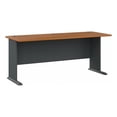 thumbnail image 1 of Carell Furniture 72" Transitional Engineered Wood Computer Desk in Cherry/Gray, 1 of 6