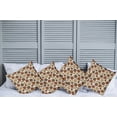 thumbnail image 6 of Ambesonne Chocolate Throw Pillow Cover 4 Pack, Vintage Lines Abstract, 16", Multicolor, 6 of 6