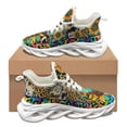 thumbnail image 1 of Zapatillas deportivas para correr con estampado de leopardo y girasol en color rosa, cómodas y salvajes para hombre, zapatillas de plataforma con suela suave de alta calidad para mujer, 1 of 6