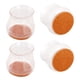 thumbnail image 1 of Protectores de suelo para patas de silla, 16 piezas, protectores de suelo de silicona para patas de silla, almohadillas de fieltro de silicona para muebles, mayor durabilidad, 1 of 12