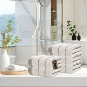 UsRHHA 5-Piece Towel Set with Quick Dry Feature, Soft Absorbent Bath Towels for Gym Spa Home, Complete Bath Collection
