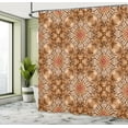thumbnail image 5 of Ambesonne Brown Shower Curtain, Abstract Tie Dye Effect, 69"Wx70"L, Brown Orange, 5 of 5