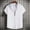 White, variant on Elvqul Mens Collared Shirts Polo Short Sleeve T-Shirt Summer Quick Dry White Fashion Classic Button Down Tee for Men Solid