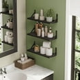 thumbnail image 5 of 6-Piece 16.5 Inch Floating Wall Shelves, Farmhouse Style Wall Mounted Shelves, Book Shelves for Bedroom, Bathroom Storage & Living Room Kitchen Wall Decor, 5 of 6