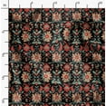thumbnail image 2 of Soimoi Minky Black Fabric By the Yard - 56 Inch Wide - Floral Damask Pattern Textile - Graceful and Whimsical Designs for Apparel and Crafts Printed Fabric, 2 of 6