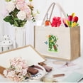 thumbnail image 2 of Mepaouo Womens Initial Canvas Beach Bag Embroidery Personalized Tote Gift for Mom Teacher Friend(R), 2 of 5