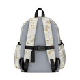 thumbnail image 3 of Daisy and Butterfly Beige Pattern Cute School Backpack with Padded Back and Adjustable Shoulder Straps 13.4"x11"x4.7", 3 of 5