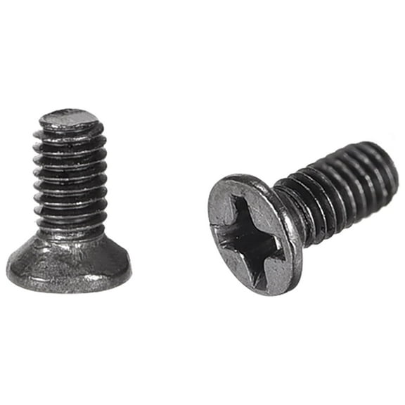 Uxcell M3 x 6mm Phillips Screw Fastener Black Zinc Plated 150 Pack