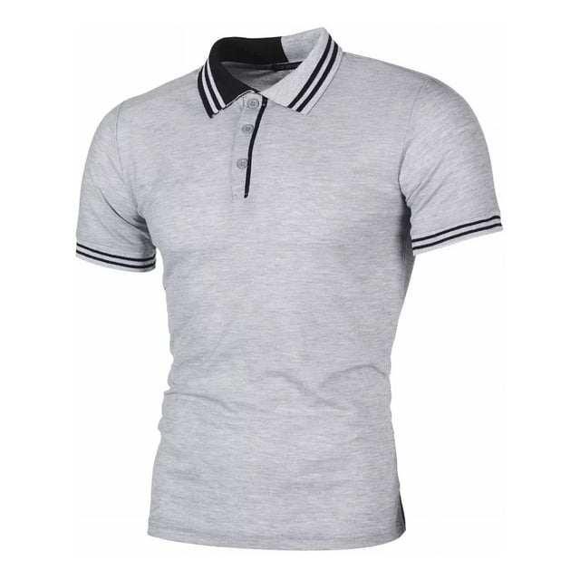 Playera Polo Slim Fit Manga Corta Moda Casual Hombre