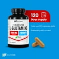 thumbnail image 5 of HealthFare L Glutamine 1000mg | 240 Vegan Capsules | Extra Strength Amino Acid Supplement | Supports Digestive Balance, Nutrient Absorption & Muscle Recovery | Non-GMO, Gluten-Free | Made in USA, 5 of 8