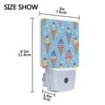 thumbnail image 4 of Ice Creams with Stars and Stripes LED Night Light with Smart Sensor Plug Into Wall Dusk to Dawn 2 packs, 4 of 7