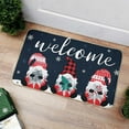 thumbnail image 4 of 1PCS Christmas Decoration Doormat Farmhouse Happy Doormat Christmas Doormat Autumn Indoor Floor Mat Low Profile Entrance Rug Autumn Holiday Mat Christmas Non Visual Area Rugs for Living Room, 4 of 4