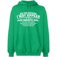 thumbnail image 2 of OXI Hoodie Sweatshirt - On The Outside I May Appear, Basic Casual Hoodie for Men's and Women Fleece Hoodie Long Sleeve - Irish Green Large, 2 of 3