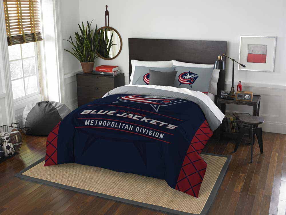 NHL Columbus Blue Jackets "Draft" Bedding Comforter Set