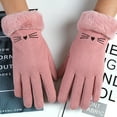 thumbnail image 2 of Winter Gloves Reflective Zipper Gloves Plush Thick Warm Windproof Men And Women Cycling Driving Electric Car Skiing Outdoor Gloves, 2 of 4