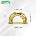 thumbnail image 3 of Uxcell 4-Pack Hebillas de Conector en D, Hebilla de Puente de Aleación para Bricolaje en Cuero y Fabricación de Mochilas [Oro Claro], 3 of 6