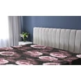 thumbnail image 5 of Ambesonne Flowers Boho Fitted Sheet, Night Jungle Floral, Twin XL Size, Dark Purple Blush and Plum, 5 of 5