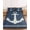 Blue, Navy, Indigo, White, variant on Full Size Fitted Sheet Set - Anchor Nautical 3 Piece Bedding Sets 16" Deep Pocket Fitted Sheet with 2 Pillowcases, Vintage Coastal Striped Teal Blue Brushed Microfiber Hotel Luxury Bed Sheets