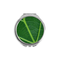 thumbnail image 1 of Dark Green Nature Illustration Pattern Hand Compact Mirror Round Portable Pocket Glass, 1 of 3