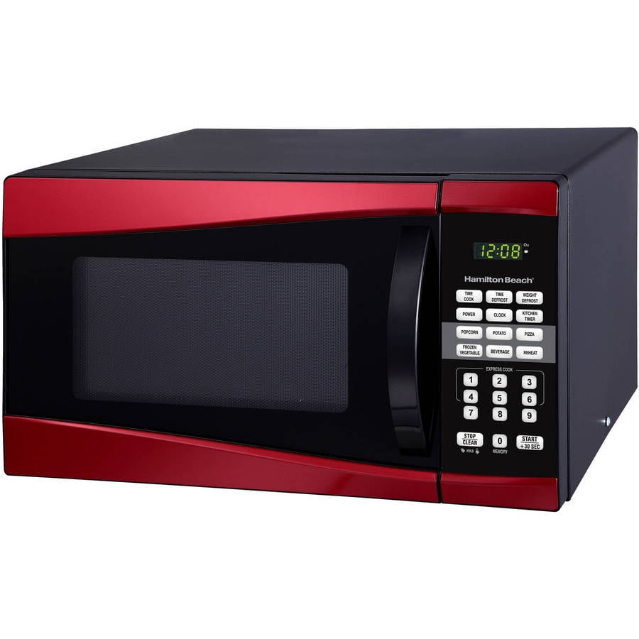 Hamilton Countertop Microwave Oven 0 9cu Ft 900w Red Hamilton Countertop Microwave Oven 0 9cu Ft 900w Red Office Kitchen