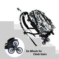 thumbnail image 4 of IvyH Rolling Backpack,Large Graffiti Cute Wheeled Backpacks Waterproof School Bag, 4 of 7