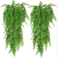 thumbnail image 1 of Plantas colgantes artificiales, follaje sintético resistente a los rayos UV para decoración interior y exterior, artesanía de alta calidad, 2 piezas, 1 of 5