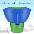 thumbnail image 3 of AMERTEER Chemical Dispenser Floating Pool Chemical Dispenser with Thermometer 7” Diameter Floater 3” Tablet Chemical Dispenser Adjustable Balanced Chemical Delivery, 3 of 6