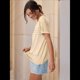 thumbnail image 4 of Top Tipo Túnica de Punto con Escote Redondo y Aberturas para Mujer, Color Albaricoque XL, 4 of 8
