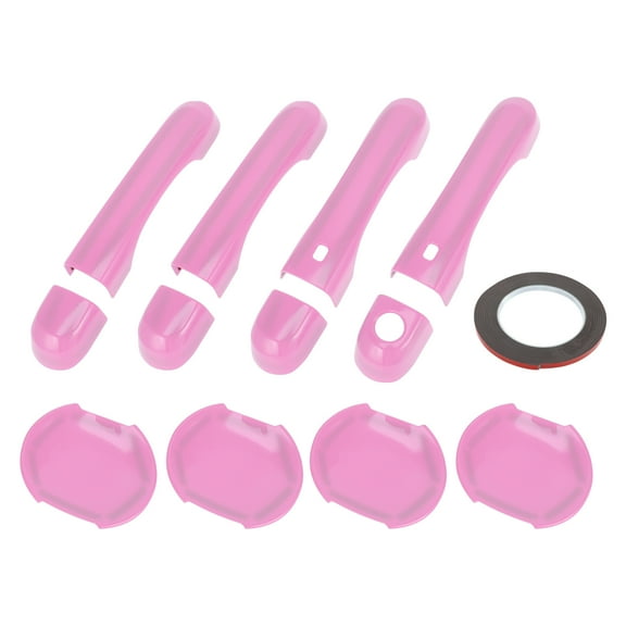 Unique Bargains Exterior Door Handle Cover Set, Decoration Trim for Jeep Renegade 2015-2021, ABS, Pink, 1 Set