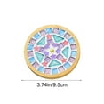 thumbnail image 3 of Tyidzon Crafts Mosaicss Tile Set Wooden Cup Mats Mixed Color Mosaicss Set Crafts Pack 6ml, 3 of 6