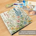 thumbnail image 4 of FORMRS 3 Ring Photo Album 4"x6" Self Adhesive Large Capacity PU Leather Cover, Colorful Wildflowers, 4 of 8