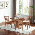 thumbnail image 2 of International Concepts 36" Round Solid Wood Extension Table with 4 Dining Chairs, 2 of 5
