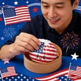 thumbnail image 3 of July 4th Day Dumpling Squishes Stress Balls with Steamer, US 250th Anniversary Commemorative Dumpling Squishy Box, Soft Squeeze Decompression Dough, Independence Day Mystery Dumpling Squeeze Toys, 3 of 6