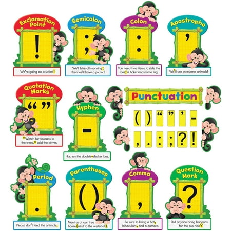 UPC: 0078628082821 | Trend Monkey Collection Punctuation Bulletin Board Set  1 Set (Quantity)