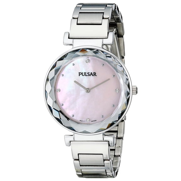 Women's PM2079 Night Out Analog Display Japanese Quartz Silver Watch