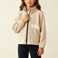 thumbnail image 5 of OGLCCG Kids Fleece Jacket Boys Girls Long Sleeve Full Zip Coat Comfy Casual Fall Winter Warm Jacket with Pockets Size 2-14, 5 of 8