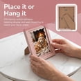 thumbnail image 4 of Unique Bargains MDF Wood Cute Wavy Picture Frame Pink 4" x 6", 4 of 6