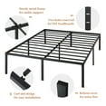 thumbnail image 4 of Amolife Heavy Duty Full Size Metal Platform Bed Frame with 16.5'' Large Under Bed Storage Space, 4 of 8
