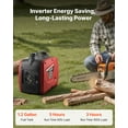 thumbnail image 3 of VEVOR Inverter Generator, 3000W Peak Watt Quiet Inverter Generator, Portable Inverters Generators for Home Use, Gas Powered, Compact and Lightweight Design - Stable Power, CO Sensor, Long Run Time, 3 of 9